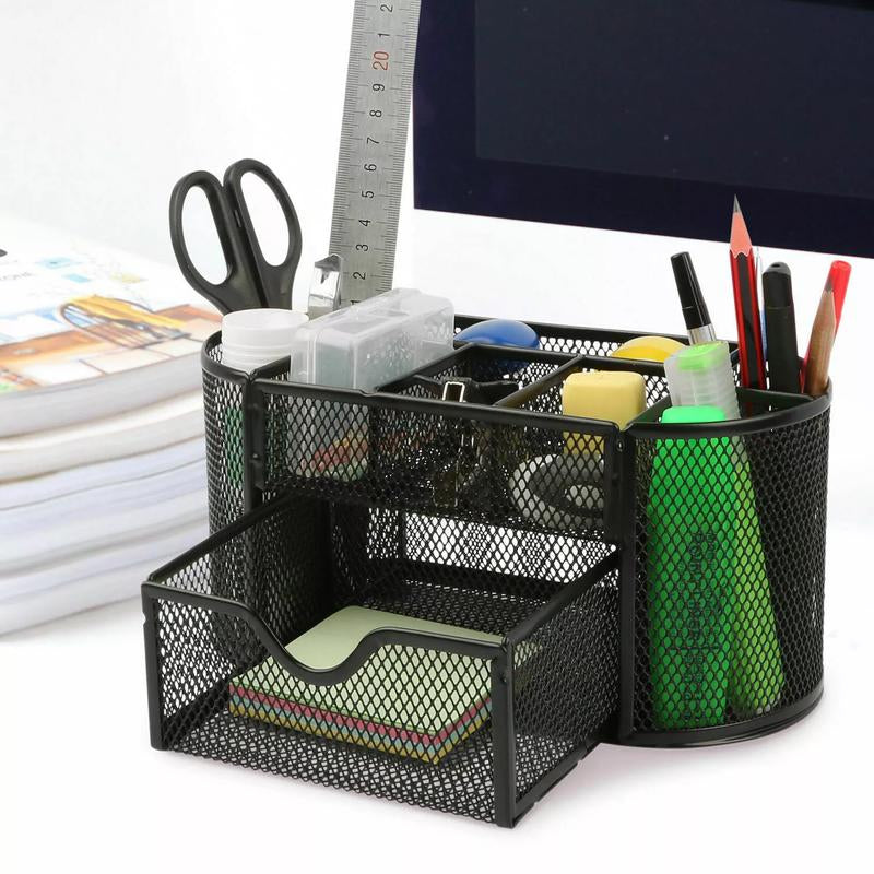 Mesh Metal Pencil and Pen Holder for Office Desk Supplies Organization