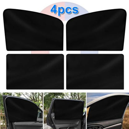 4X Magnetic Car Side Front Rear Window Sun Shade Cover Mesh Shield UV Protection