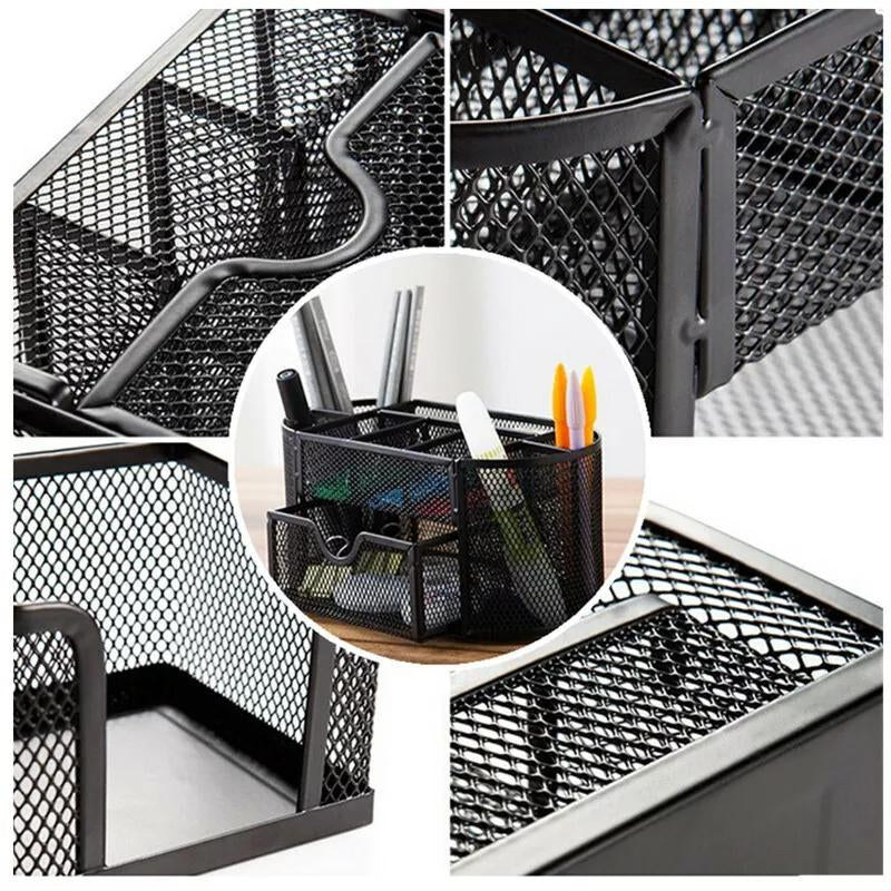 Mesh Metal Pencil and Pen Holder for Office Desk Supplies Organization