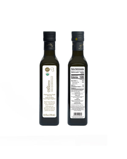 Highest Polyphenol Olive Oil - 250ML Koroneiki Organic Olive Oil by Oleastro Olive Park (Cyprus)