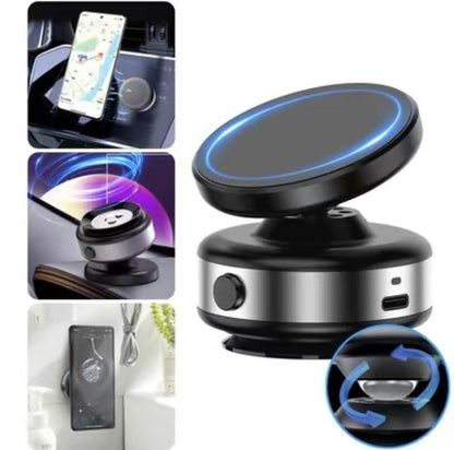 360° Rotatable Car Magnetic Phoneholder, Car Navigation Holder, Vacuum Adsorption & Magnetic Adsorption Double Sided,For Windshield and Dashboard, Kitchen,Bedroom,Office,Multifunctionalphone Accessories for Iphone & Androidsmartphone Cellphone Stand